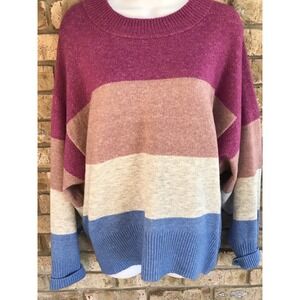 a new day sweater pullover multicolor small